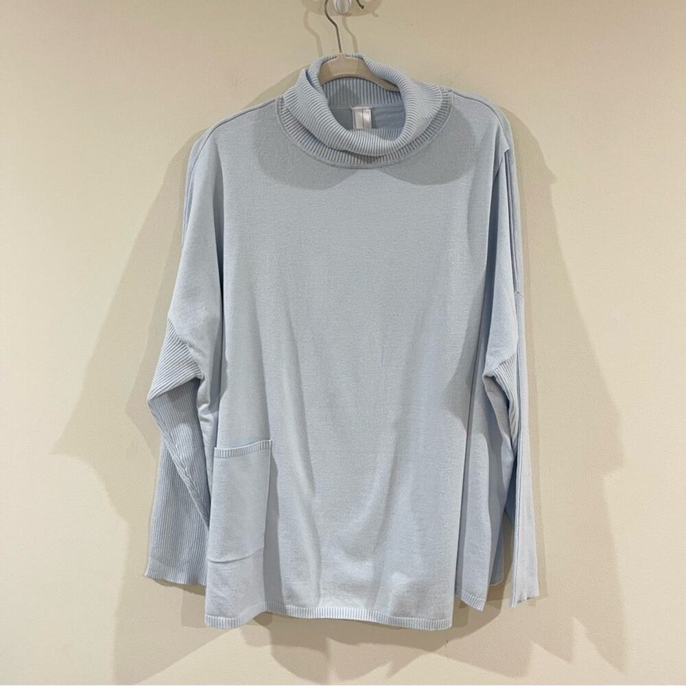Wynne Layers Light Blue Turtleneck Sweater Long Sleeve Women’s size 1X
